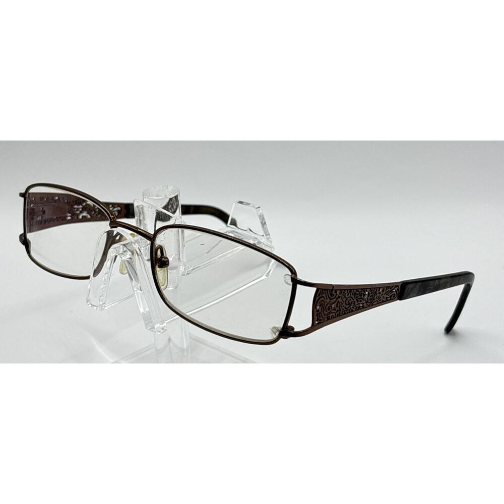 Kay Under New York Eyeglasses Semi Rimless Brown Bronze Optical Frames 52-18-135